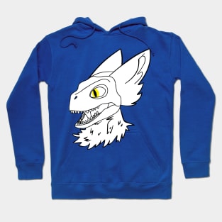 Dino head with ears Fursuit Furry Skull Dog Fursona drawing Hoodie